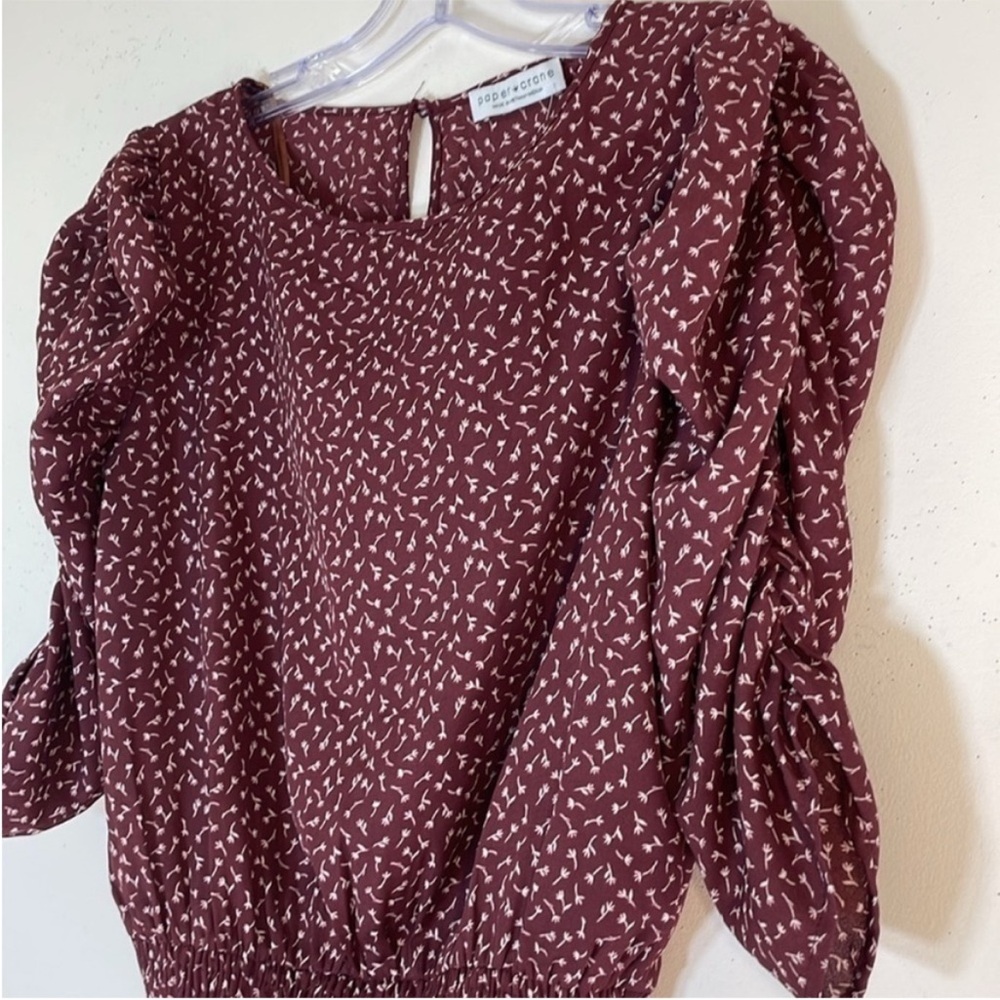 Paper Crane Boho Floral Blouse. Medium. NWT. - Picture 5 of 10